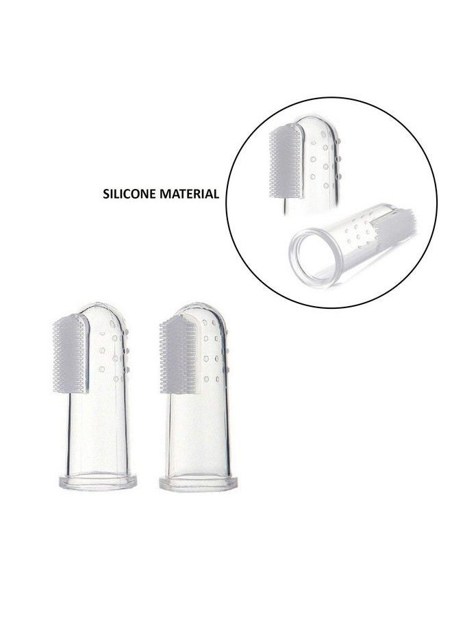 Safe-O-Kid Extra Safe Oral Hygiene Transparent Silicone Finger Brush Tongue Cleaner For Baby Teething;Gums With Attractive Case  - Image 4