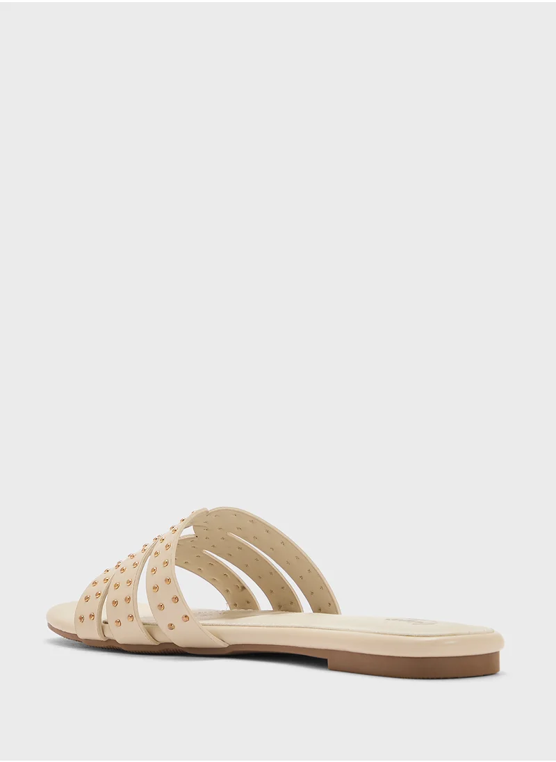 Ginger Studded Flat Sandal