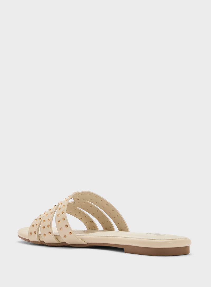 Ginger Studded Flat Sandal  - Image 2