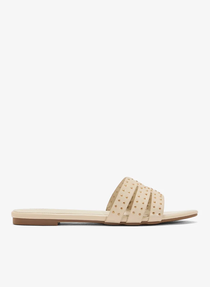 Ginger Studded Flat Sandal