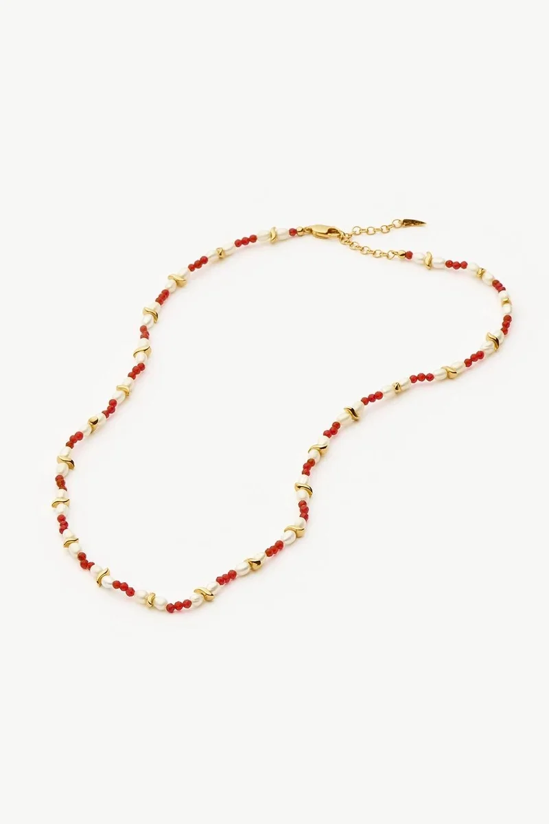 Missoma Savi Seed Pearl Beaded Necklace