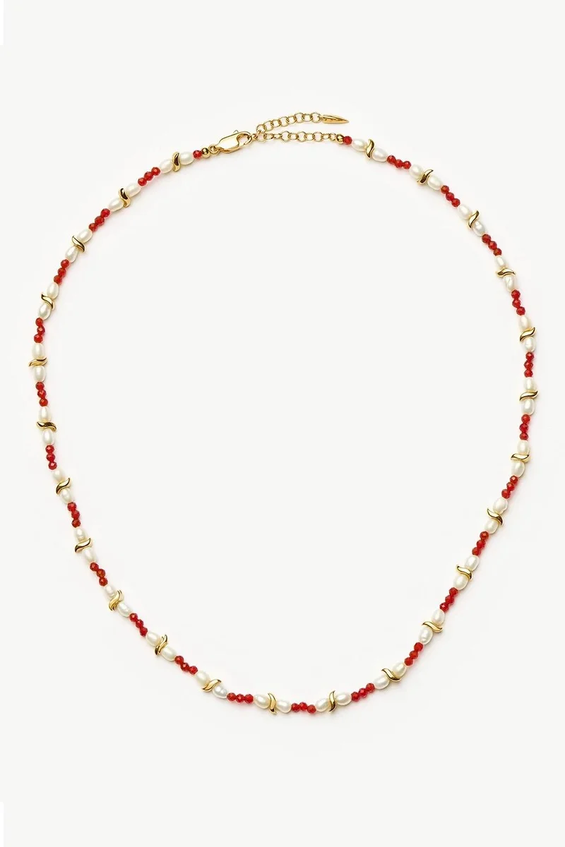 Missoma Savi Seed Pearl Beaded Necklace