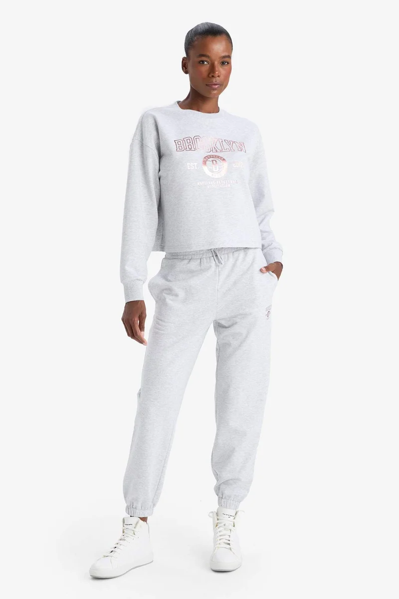 DeFacto DeFactoFit NBA Brooklyn Nets Standard Fit Jogger Sweatpants