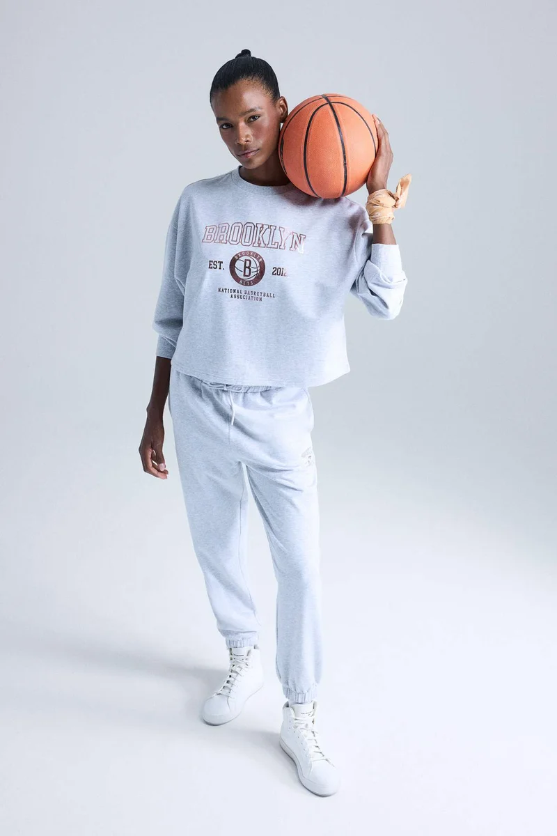 DeFacto DeFactoFit NBA Brooklyn Nets Standard Fit Jogger Sweatpants