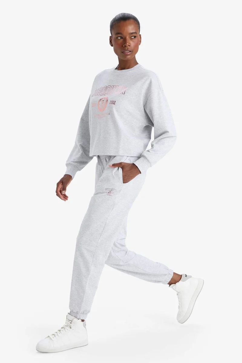 Defacto  DeFactoFit NBA Brooklyn Nets Standard Fit Jogger Sweatpants  | Best Price UAE