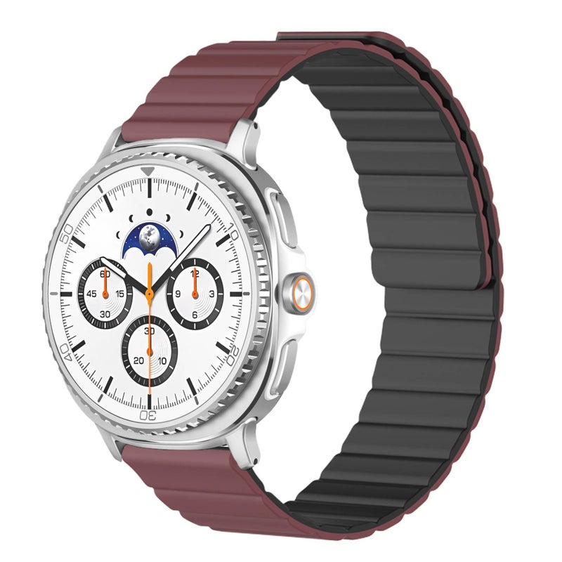 سوار ساعة ذكية رياضي من السيليكون متوافق مع Samsung Galaxy Watch 8 بملاءمة قابلة للتعديل وحزام ناعم للاستبدال اليومي باللون أسود قابل للتعديل - Lilac Ribbon - Image 1