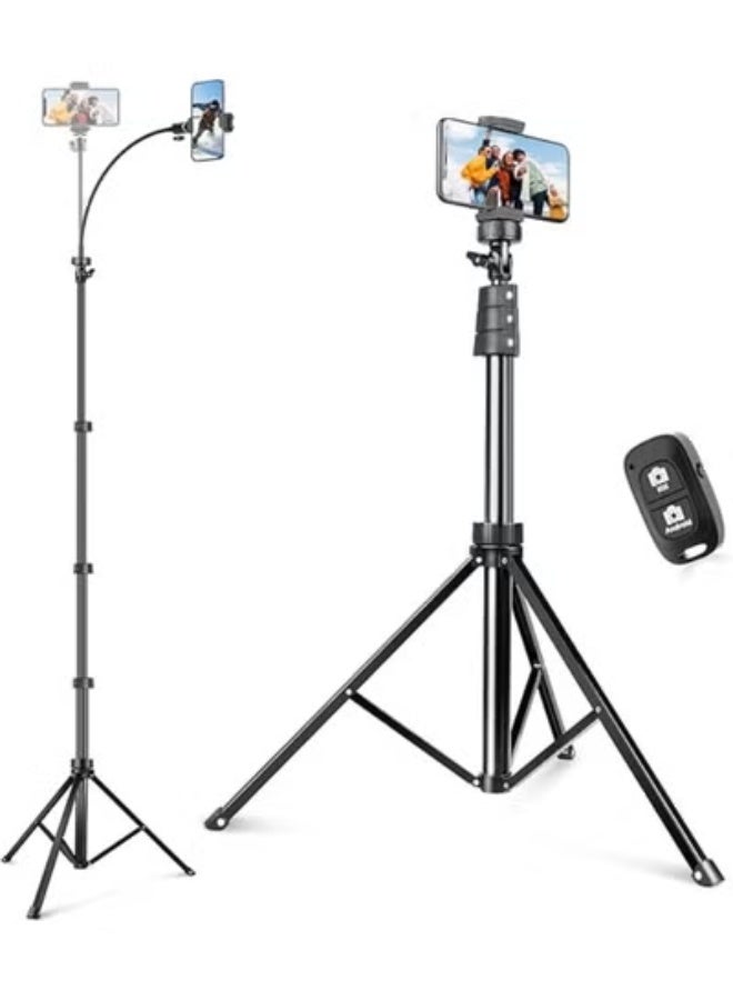 Flexible Gooseneck Tripod Stand for Selfie Stick – Adjustable 2.24m Mobile & Camera Holder – Lightweight & Easy to Use for Video Recording and Photography - Image 1