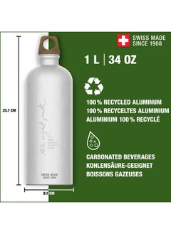 Sigg SIGG - Aluminum Water Bottle - Traveller MyPlanet Path Plain - Climate Neutral Certified - Suitable For Carbonated Beverages - Leakproof & Lightweight - BPA Free - 34oz  - Image 2