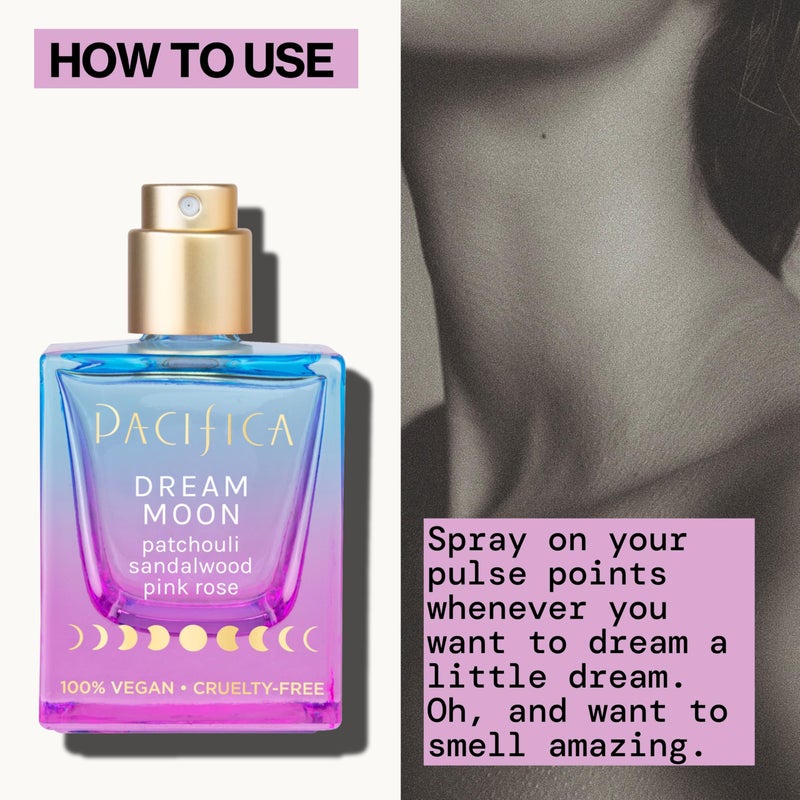 Pacifica Dream Moon Womens Spray Perfume 1 fl oz â€“ Long-Lasting Floral Woody Fragrance for Her - Rose, Patchouli, Sandalwood â€“ 100% Vegan, Cruelty-Free, Phthalate-Free Fragrance - Image 5