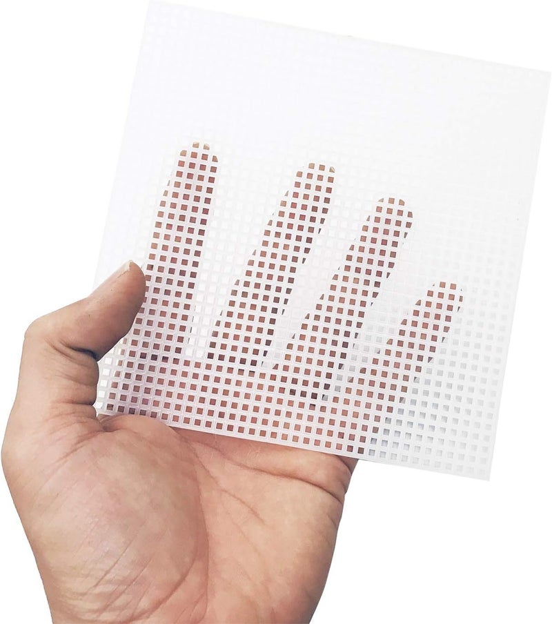 Allazone 100 PCS Mesh Plastic Canvas Sheets 8 Style Plastic Canvas for DIY Crafts Embroidery Cross Stitch, Acrylic Yarn Crafting, Knit and Crochet Projects - Image 5