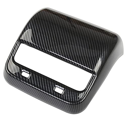 LIMBQS Carbon Fiber AC Vents Cover for Tesla Model 3 Model Y, Rear Center Console Air Vent Trim for Tesla Accessories - Image 2