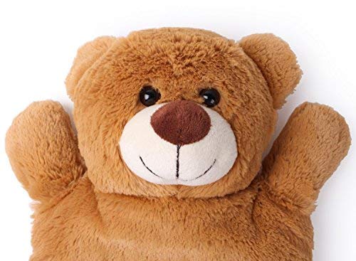 HomeTop Premium Classic Rubber Hot or Cold Water Bottle with Cute Stuffed Animal Cover (2 Liter, Purple) - Image 4