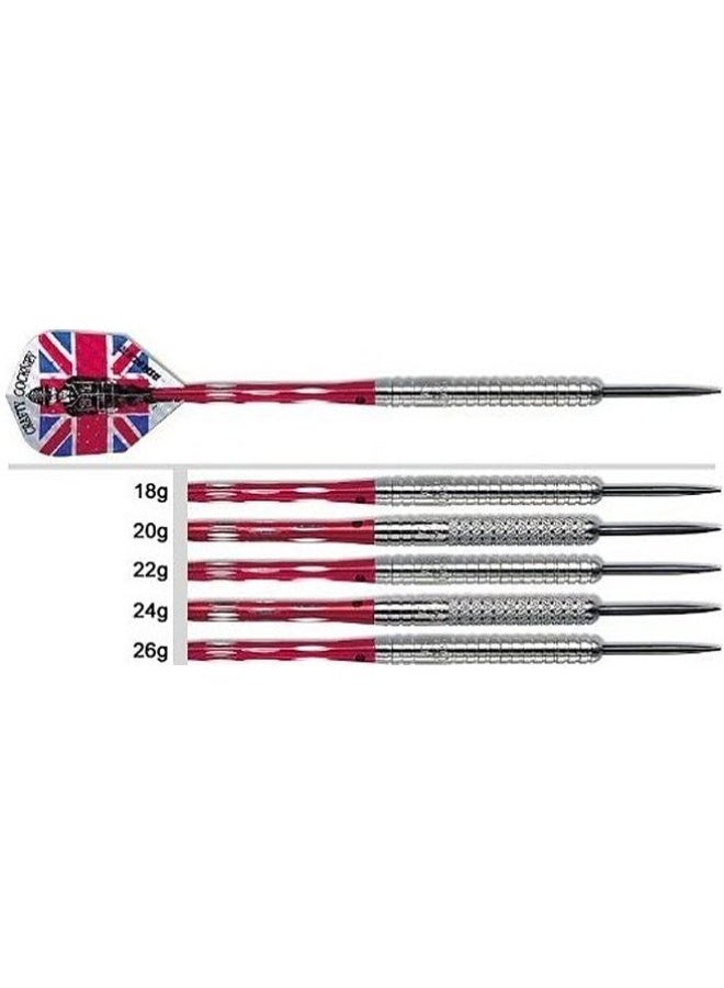 Harrows Silver Arrow Eric’s Dart Set B103 – 24g Precision Steel Tip Darts for Professional Accuracy, Control & Balanced Performance - Image 1