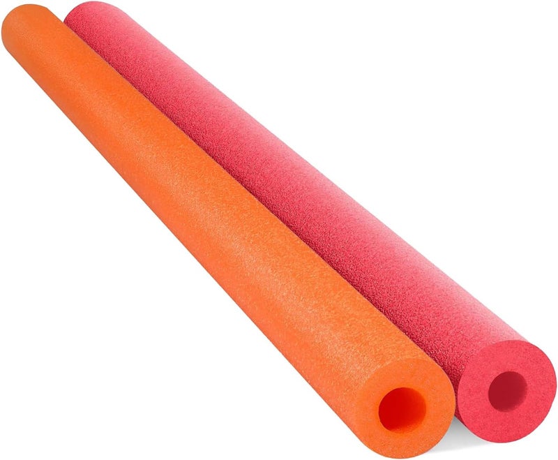 Chochkees Floating Pool Noodles Foam Tube 2-Pack, Thick Hollow Noodles for Floating in The Swimming Pool, 52" Inches Long - Image 1