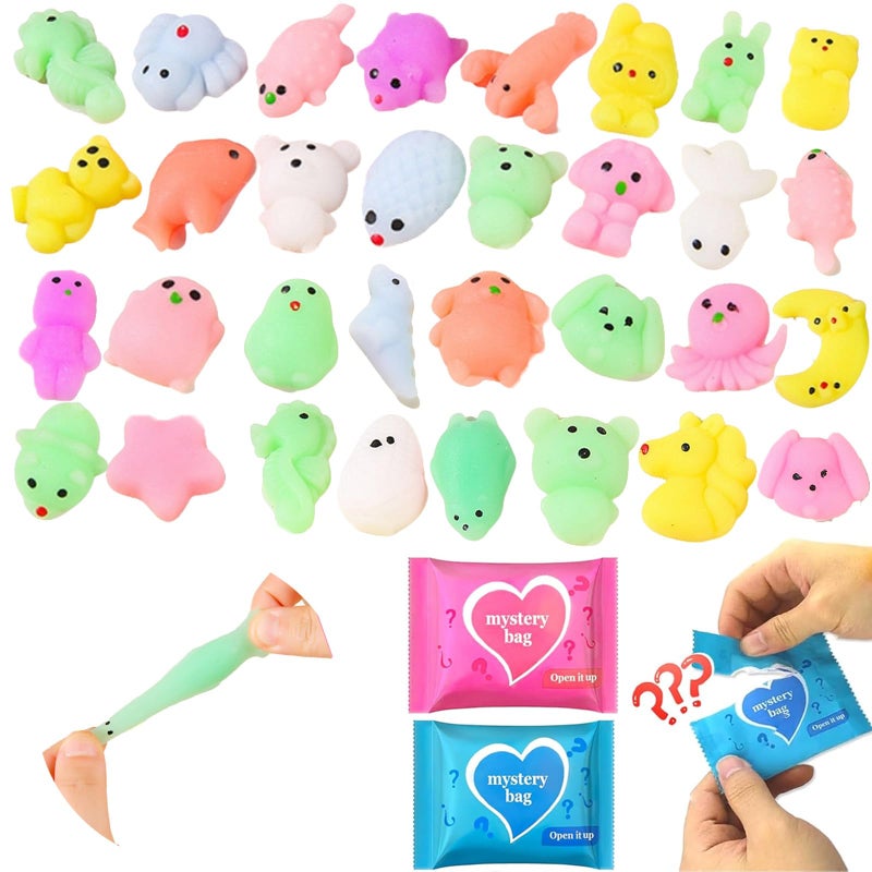 CIYOJA 50Pack Squishy Fidget Toys Blind Bags Mini Mochi Squishies Mystery Toys for Kids Party Favors Classroom Prizes Goodie Bag Stuffers Sensory Stress Relief Squeeze Toy - Image 3