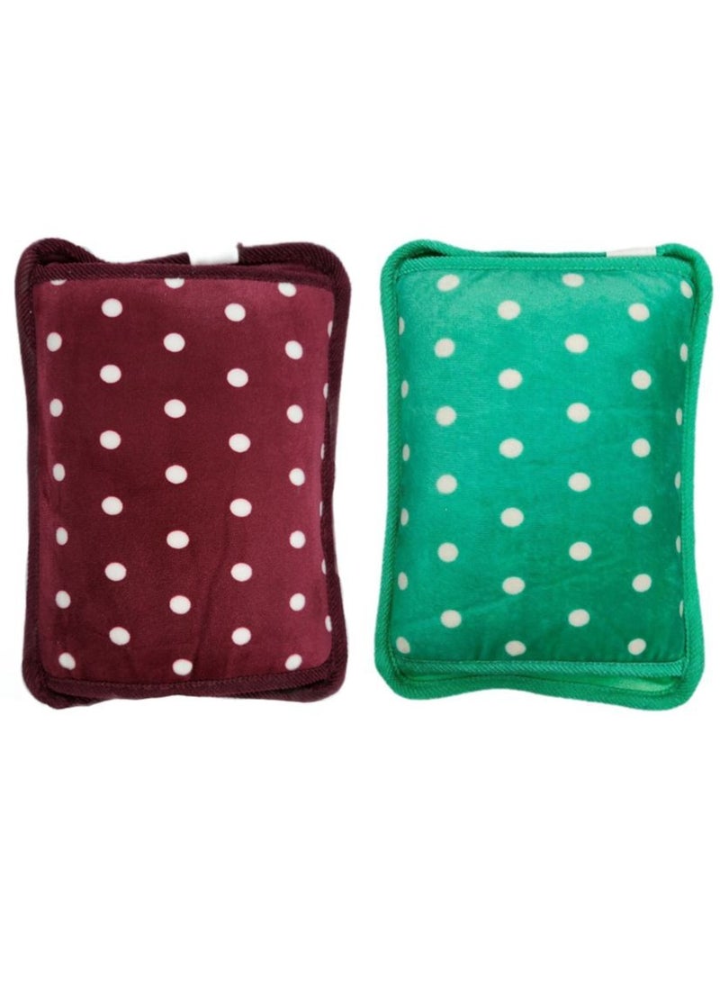 Prime by javaudan Electric Hot Water Bag – Pain Relief for Back, Neck, Waist, Legs, Small Hot Water Bottle Set for Adults and Kids, Winter Gift Bundle (2 Pcs)  - Image 1