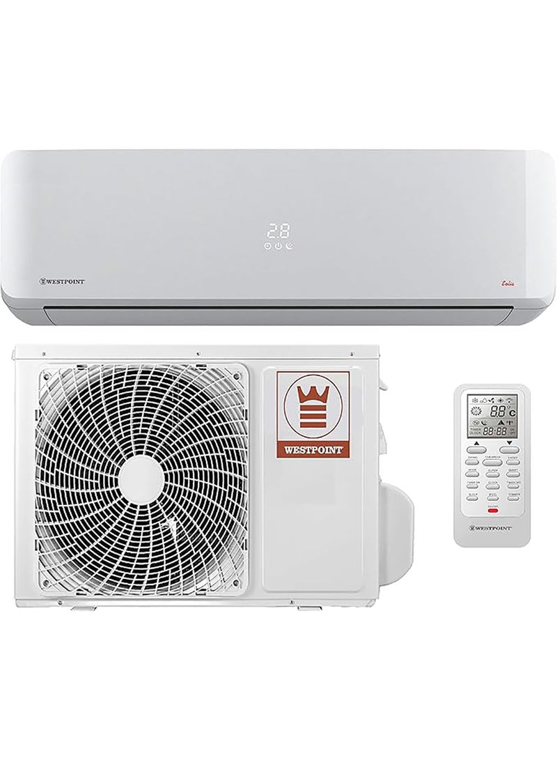 WESTPOINT 1 Ton Split Air Conditioner R410, 12000 BTU, Auto Restart, 4 Way Swing - 1 Year Full & 5 Year Compressor Warranty WST-1221.L White - Image 4