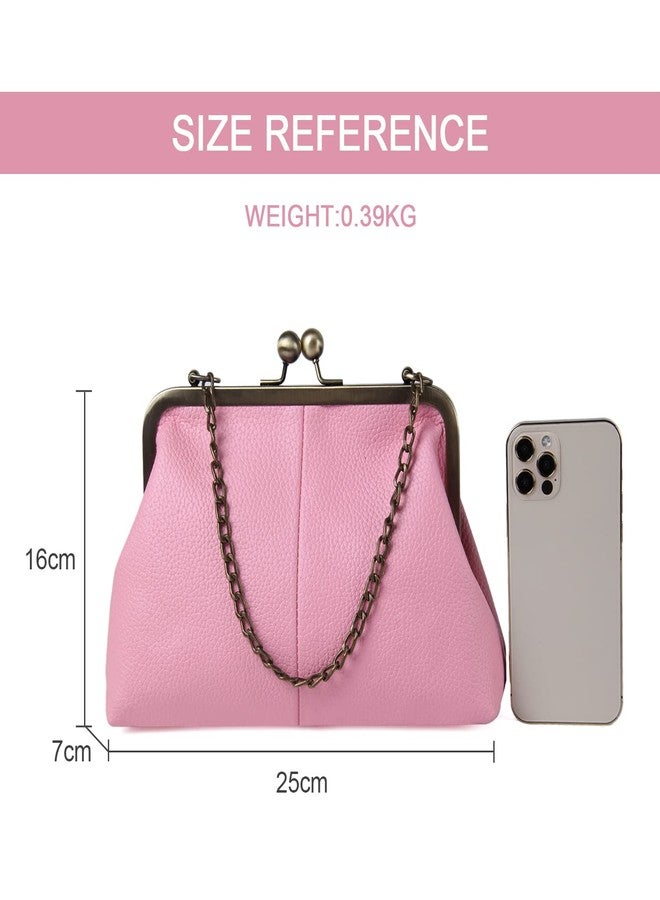 Lanpet Women Classical Kiss Lock Clutch with Chain Strap Shoulder Bag Purse Wallet - Image 3