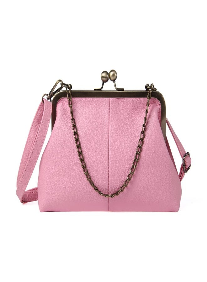 Lanpet Women Classical Kiss Lock Clutch with Chain Strap Shoulder Bag Purse Wallet - Image 1