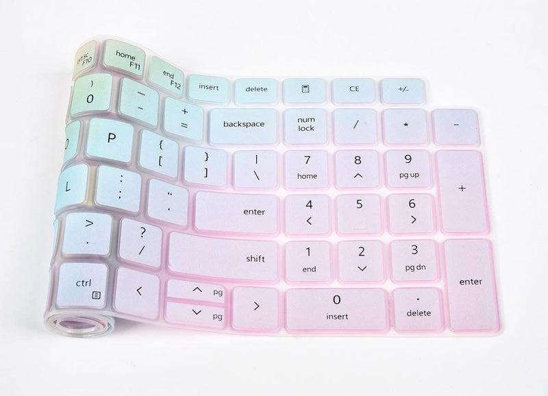 LEZE Keyboard Cover for Dell Latitude 3550 3540 5550 5540 5530 5531 5520 5521, Precision 3590 3591 3580 3581 3560 3570 3561 3571 Laptop, Dell Latitude 5550 5530 5540 Keyboard Skin Protector - Colorful - Image 5