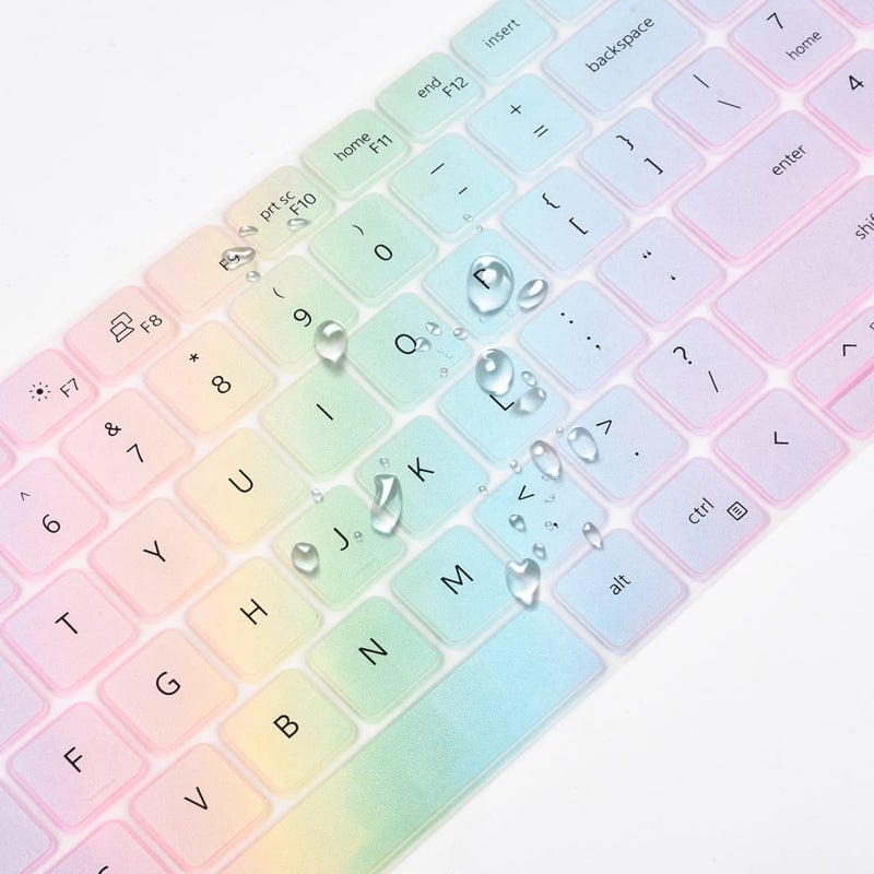 LEZE Keyboard Cover for Dell Latitude 3550 3540 5550 5540 5530 5531 5520 5521, Precision 3590 3591 3580 3581 3560 3570 3561 3571 Laptop, Dell Latitude 5550 5530 5540 Keyboard Skin Protector - Colorful - Image 4