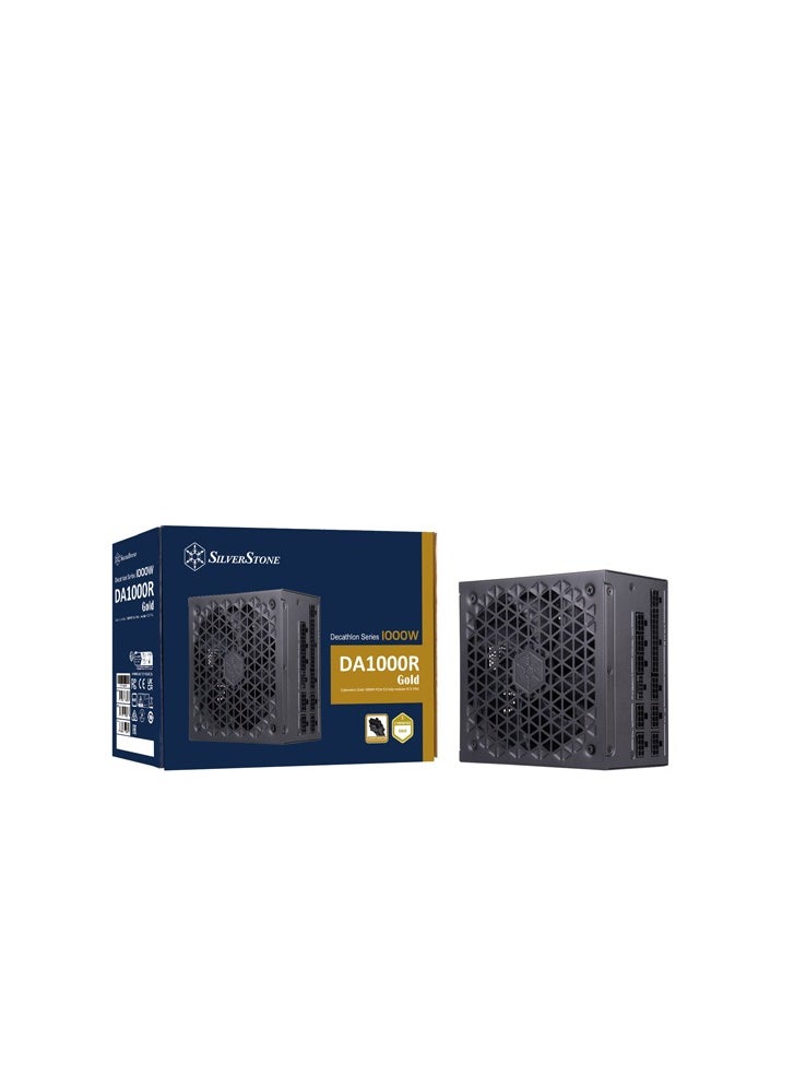 SILVER STONE DA1000R Gold Cybenetics Gold 1000W PCIe 5.0 Fully Modular ATX 3.0 Power Supply  - Image 1