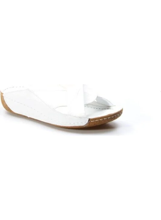 Fast Step Women's Leather Comfortable Summer Wedge Heel Daily Slippers 864ZA600
