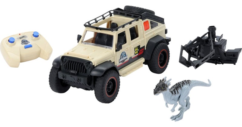 Matchbox RC Jurassic World Dominion Jeep Gladiator 6inch Dracorex Dinosaur Figure RemoteControl Toy Car with AutoCapture Claw - Image 2
