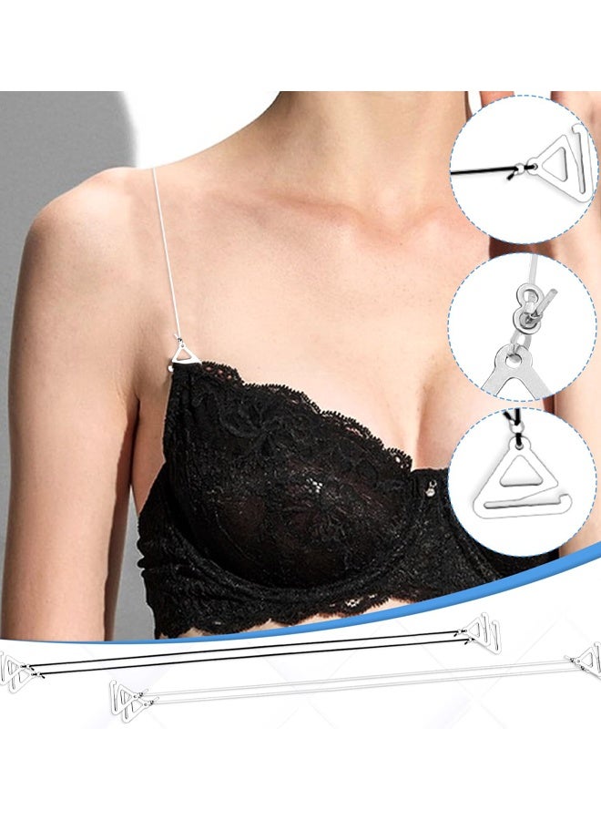 24 Pieces Clear Bra Straps, Invisible Adjustable Bra Strap Non-Slip Bra Replacement Shoulder Straps - Image 4