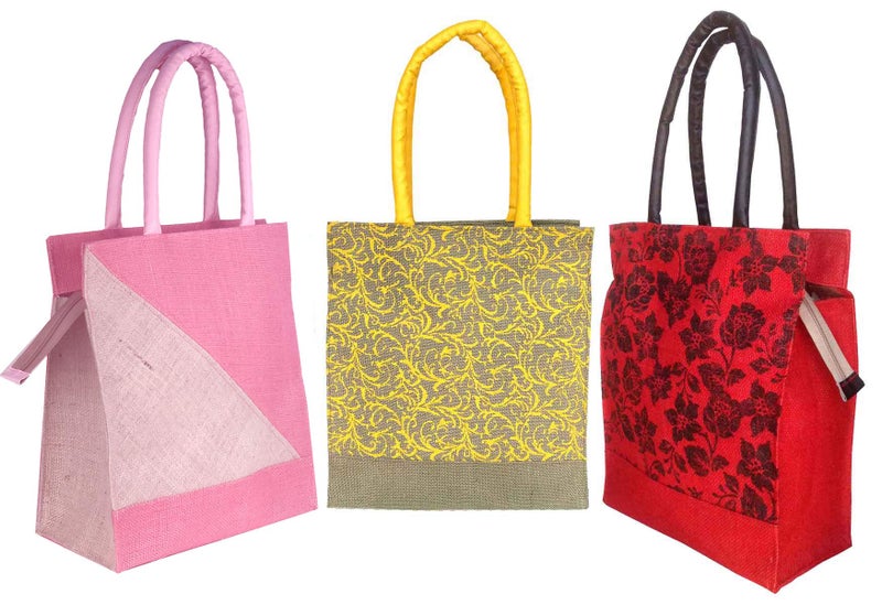 Foonty Men/Women Jute Lunch Bags(Pack of 3,FAB-27F) - Image 3