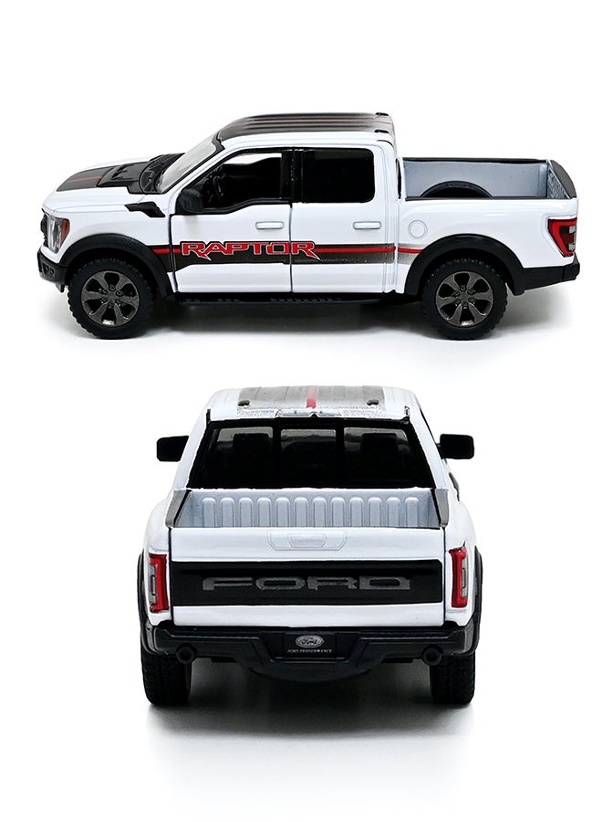 Kinsmart كينسمارت 1:78 2022 فورد F-150 رابتور نموذج شاحنة مصنوعة من الصب – لعبة سحب للخلف للأطفال وجامعي التحف - Image 3