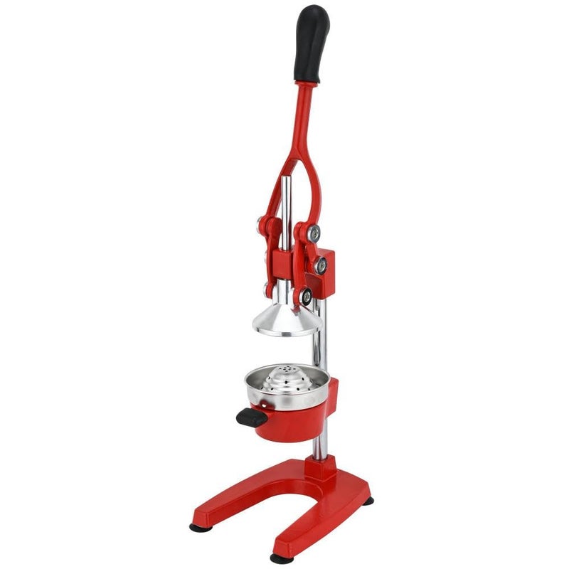 Courant CastIron Orange Juice Squeezer Durable EasytoClean Professional Citrus Juicer Stainless Steel Lemon Grapefruit Squeezer Sturdy Manual Citrus Press with Large Press Bowl Easy Grip Red - Image 3