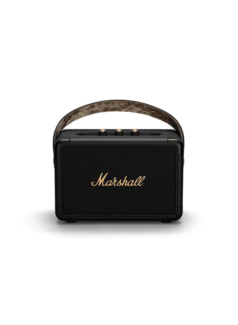 مكبر صوت بلوتوث محمول من مارشال كيلبورن - أسود ونحاسي