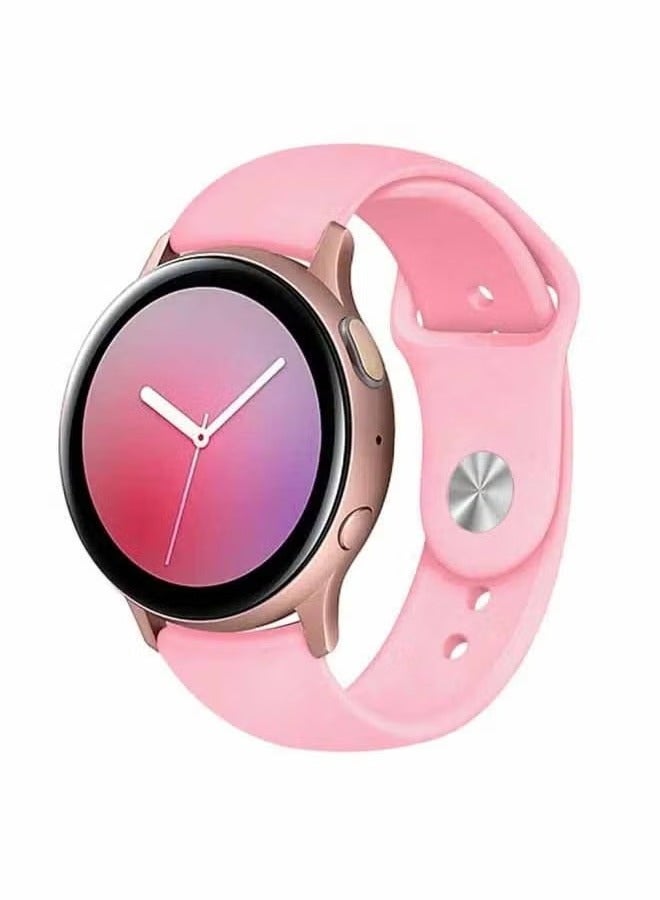 vesus Silicone Replacement Band For Samsung Galaxy Active Watch Series 40/44mm Pink