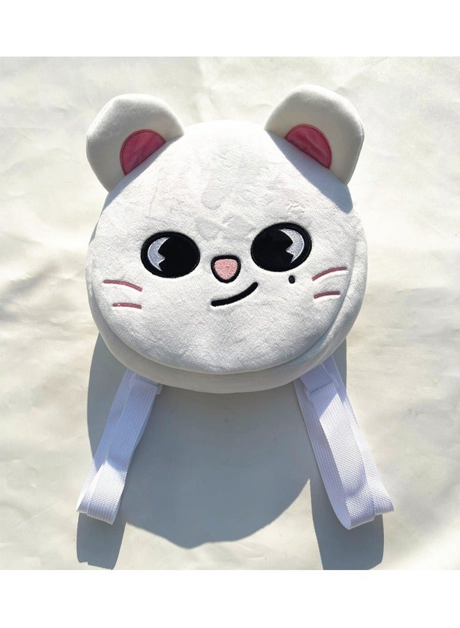 NIBEMINENT Straykids SKZOO Mini Cute Plush Backpack Schoolbag - Jiniret  - Image 1