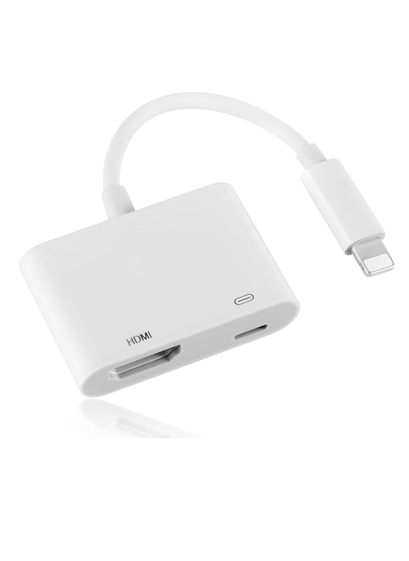 ماركة غير محددة محول لايتنينج HDMI لايفون من اجيمي، وصلة معتمدة ابل، ايه في رقمي 1080P لمزامة الفيديو والصوت لهاتف ايفون 14/13/12/ 11/ SE /8 /7 /XR/X/8/7/XS  - Image 1