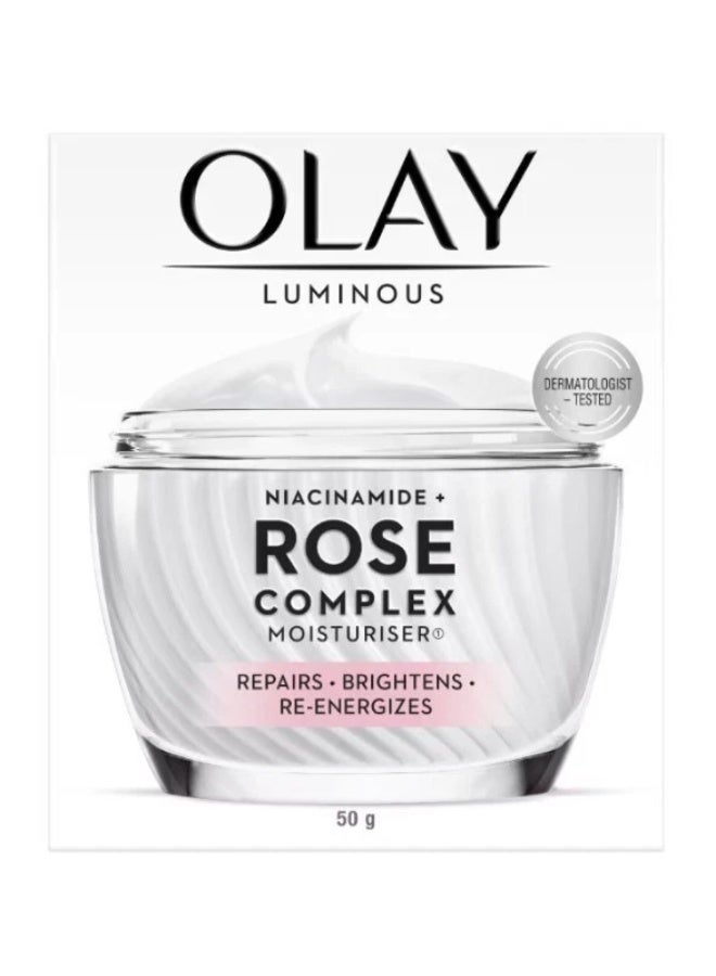 Olay Luminous Niacinamide + Rose Complex Moisturiser 50g Repairs and Brightens - Image 1