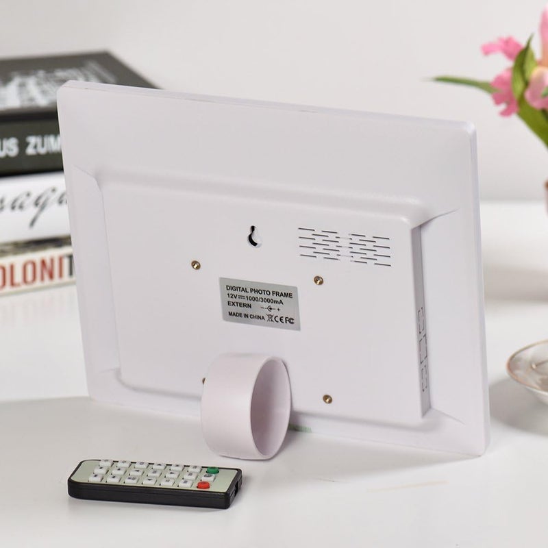 Digital Frame 10Inch White TFT HD 800*600 Display - Multi Functional Multimedia Device with Max 32GB Memory Card Support for Home Family Use - Image 2
