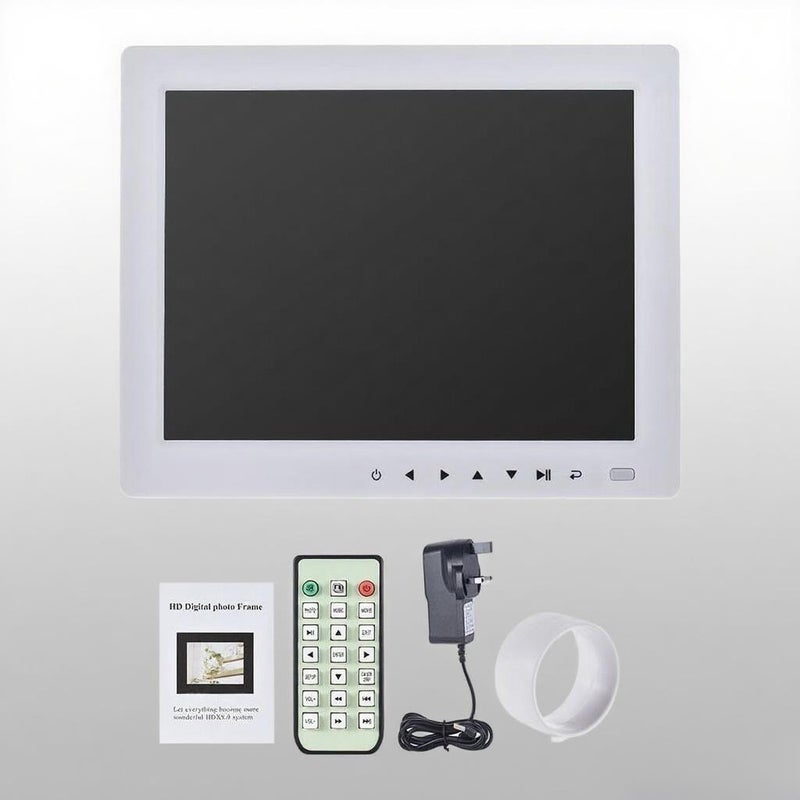 Digital Frame 10Inch White TFT HD 800*600 Display - Multi Functional Multimedia Device with Max 32GB Memory Card Support for Home Family Use - Image 5
