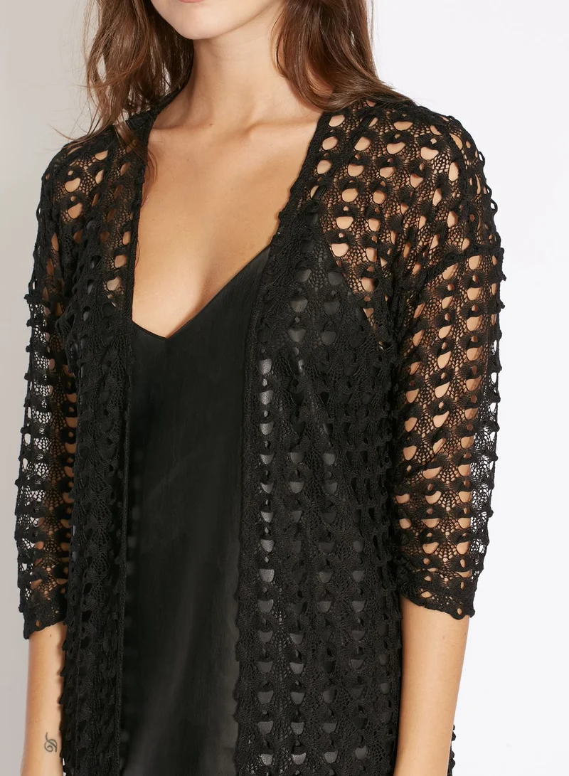 VERO MODA Longline Eyelet Cardigan