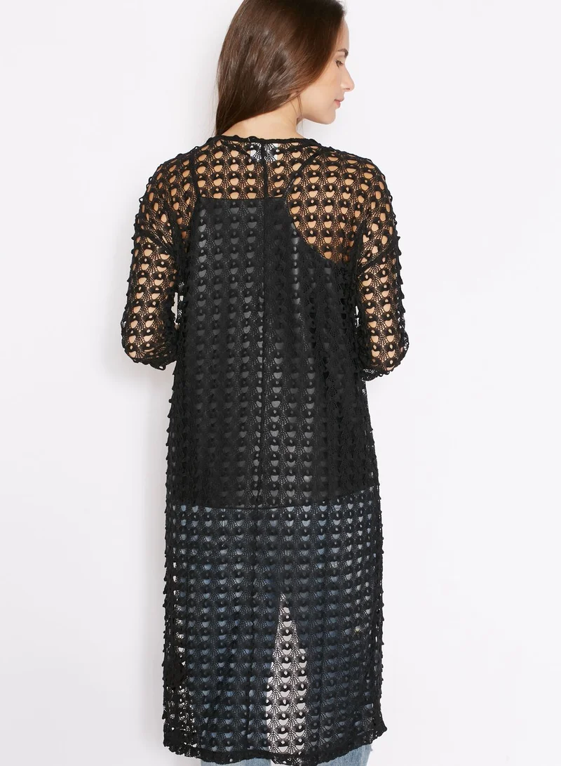 VERO MODA Longline Eyelet Cardigan