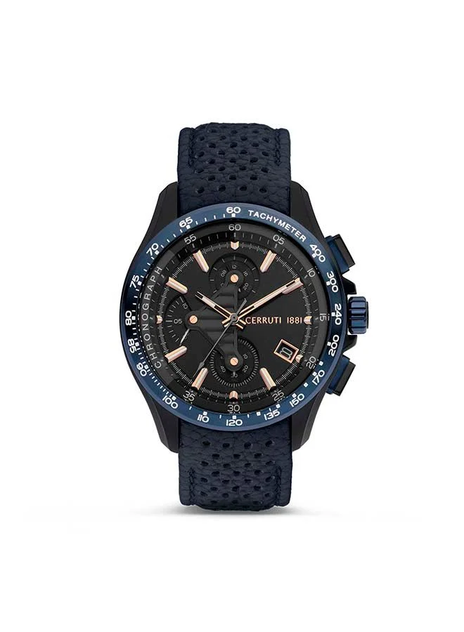شيروتي 1881 BISERNO Round Analog Wrist Watch CIWGC2205305 - 53 mm - Blue