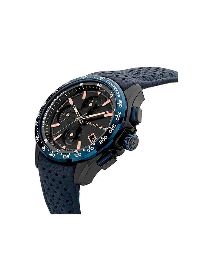 شيروتي 1881 BISERNO Round Analog Wrist Watch CIWGC2205305 - 53 mm - Blue