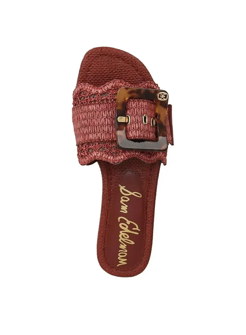 Sam Edelman MAROON Bambi Slide Sandal for Women | Best Price UAE