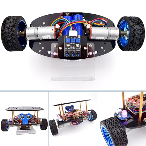 Adeept Self-Balancing Robot Car Kit(Compatible with Arduino IDE), STEM Projects Kit, Robotics & Engineering Kit, Programming Set, Line Tracking, Ultrasonic Sensor, IR Wireless Remote Control - Image 5