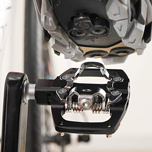 Venzo Multi-Use Compatible with Shimano SPD Mountain Bike Bicycle Sealed Clipless Pedals - Dual Platform Multi-Purpose - Great for Touring, Road, Trekking Bikes - Size: 85 x 80 mm = 3.3 x 3.1 inch - Image 4