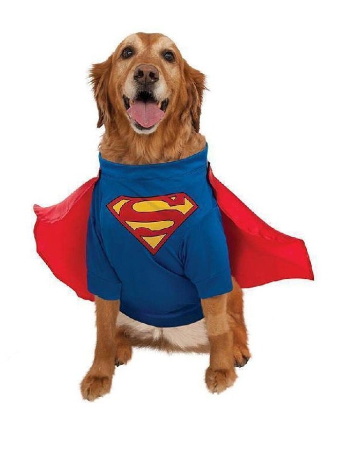 RUBIE'S DC Comics Superman Shirt and Cape Pet Costume, As Shown, XL - Image 4