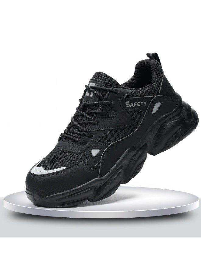 NIBEMINENT Four Seasons Men Safety Shoes Sneakers for Industrial Working Puncture Proof Work Shoe Indestructible Steel Toe Footwear - Image 1