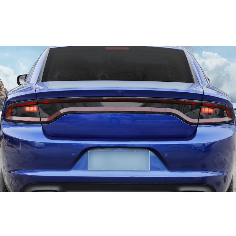 Jimen Compatible with Dodge Charger 20152023 4PCS Tail Light Cover Trim Taillight Overlays
