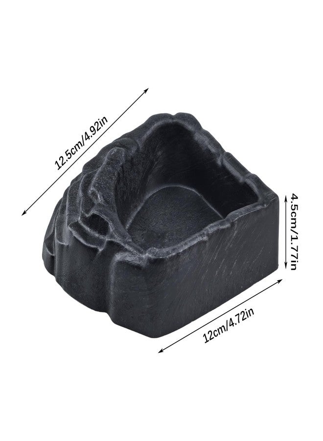 فلاين وعاء ماء للزواحف، وعاء طعام للزواحف، وعاء طعام لدودة الخبز، أوعية ديكور للتراريوم مناسبة للتنين الملتحي، السحلية، الضفدع، أبو بريص النمر، السلحفاة، سرطان البحر الناسك، الحرباء (النمط 2 صغير) - Image 5